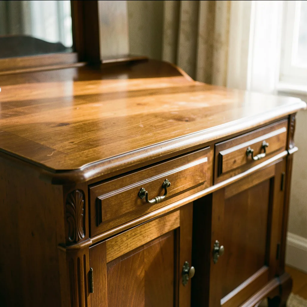 Polishing technique for vintage furniture